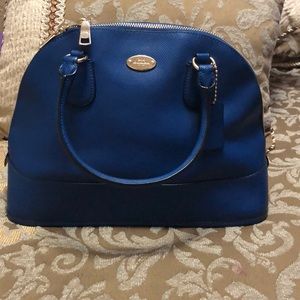 Blue coach purse